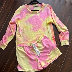 Tie dye shirt set